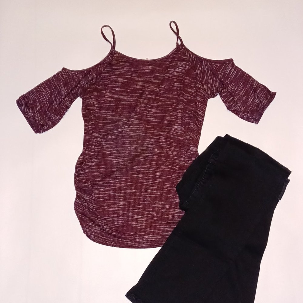 MATERNITY JESSE & J COLD SHOULDER